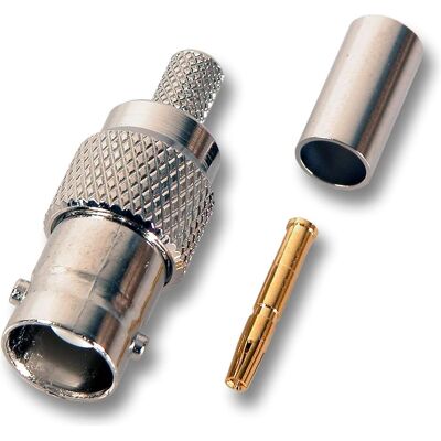 EFB Elektronik BNC Buchse Gerade Crimp RG58, Elektronikkabel + Stecker, Grau EFB Elektronik BNC Buchse Gerade Crimp RG58, Elektronikkabel + Stecker, Grau