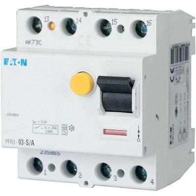 Eaton PFR3-03-S/A - FI Relais 25A, 300mA Eaton PFR3-03-S/A - FI Relais 25A, 300mA