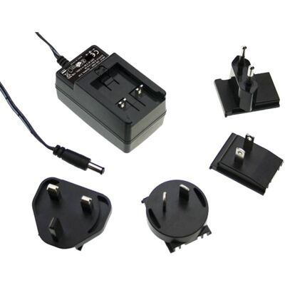 Mean Well MW GE24I09-P1J Steckernetzteil, Festspannung 9 V/DC 2220 mA 20 W, Universalladegerät Mean Well MW GE24I09-P1J Steckernetzteil, Festspannung 9 V/DC 2220 mA 20 W, Universalladegerät
