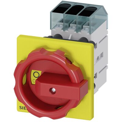 Siemens Trennschalter - 3LD3154-0TK53, 25A, 3-polig, IP65, Rot Siemens Trennschalter - 3LD3154-0TK53, 25A, 3-polig, IP65, Rot