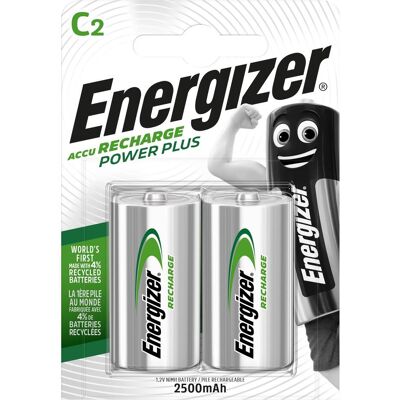 Energizer Recharge Power Plus (2 Stk., C, 2500 mAh), Batterien + Akkus Energizer Recharge Power Plus (2 Stk., C, 2500 mAh), Batterien + Akkus