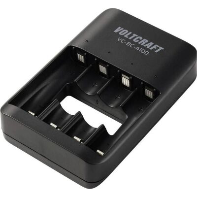 Voltcraft VC-BC-4100 Rundzellen-Ladegerät NiMH, NiZn, LiIon Mignon (AA), Micro ( (1 Stk., AA, AAA), Akku Ladegerät Voltcraft VC-BC-4100 Rundzellen-Ladegerät NiMH, NiZn, LiIon Mignon (AA), Micro ( (1 Stk., AA, AAA), Akku Ladegerät