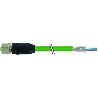 Murr Elektronik M12 Bu. 0° gesch. D-cod. freies Ltg-ende EN PUR 2x2xAWG22 geschirmt gn UL/CSA 1.5m, Elektronikkabel + Stecker, Grün Murr Elektronik M12 Bu. 0° gesch. D-cod. freies Ltg-ende EN PUR 2x2xAWG22 geschirmt gn UL/CSA 1.5m, Elektronikkabel + Stecker, Grün