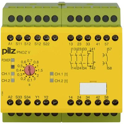 Pilz 774789 PNOZ V 3s 24VDC 3n/o 1n/c 1n/o t, Relais Pilz 774789 PNOZ V 3s 24VDC 3n/o 1n/c 1n/o t, Relais
