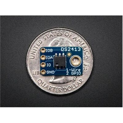 Adafruit DS2413 1-Wire Controller Breakout mit 2 GPIO (Mikrocontroller), Elektronikmodul Adafruit DS2413 1-Wire Controller Breakout mit 2 GPIO (Mikrocontroller), Elektronikmodul