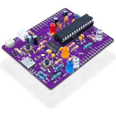 Soldered Dasduino CORE Lötbausatz, DIY Arduino, ATmega328P Mikrocontroller, Entwicklungsboard + Kit Soldered Dasduino CORE Lötbausatz, DIY Arduino, ATmega328P Mikrocontroller, Entwicklungsboard + Kit