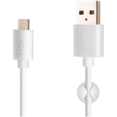 FIXED Weißes USB-Kabel - USB-A zu USB-C - 1m - Daten & Laden - EU-Sicher FIXED Weißes USB-Kabel - USB-A zu USB-C - 1m - Daten & Laden - EU-Sicher