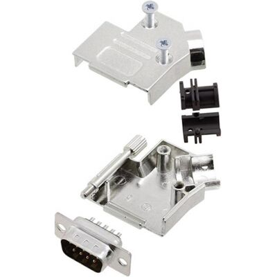 Amphenol L17D45ZK15+L717SDA15P - D-Sub Stiftleisten-Set, 45°, 15 Löcher Amphenol L17D45ZK15+L717SDA15P - D-Sub Stiftleisten-Set, 45°, 15 Löcher