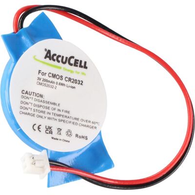 AccuCell CR2032 Lithium-Batterie mit Stecker - Ersatzstromquelle AccuCell CR2032 Lithium-Batterie mit Stecker - Ersatzstromquelle