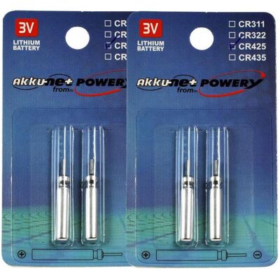 AccuCell - CR425 - 3V - 4.00x25.00mm - Batterie AccuCell - CR425 - 3V - 4.00x25.00mm - Batterie
