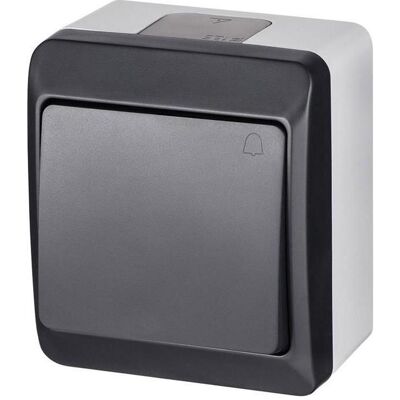Elektro-Plast PUSH BUTTON IP44 0337-07, Schalter + Taster, Grau Elektro-Plast PUSH BUTTON IP44 0337-07, Schalter + Taster, Grau