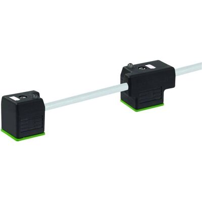 Murr Elektronik Doppelventilstecker, Elektronikkabel + Stecker, Schwarz, Grau Murr Elektronik Doppelventilstecker, Elektronikkabel + Stecker, Schwarz, Grau