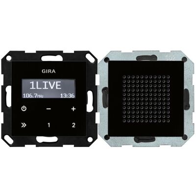 GIRA 228005 - Kompaktes Unterputz-Radio mit 2 Speicherplätzen GIRA 228005 - Kompaktes Unterputz-Radio mit 2 Speicherplätzen