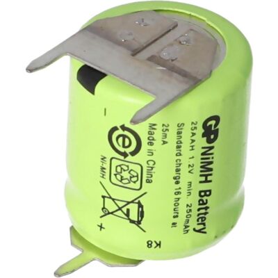 AccuCell Akku für Sanyo N-110AA Akku NiMH 1/3 AA Mignon mit 3-er Print + / -- (1 Stk., Akku), Akku Ladegerät AccuCell Akku für Sanyo N-110AA Akku NiMH 1/3 AA Mignon mit 3-er Print + / -- (1 Stk., Akku), Akku Ladegerät