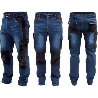 Dedra, Herren, Jeans, Jeanshosen Grösse XL, Denim 280g/m², Blau, (XL) Dedra, Herren, Jeans, Jeanshosen Grösse XL, Denim 280g/m², Blau, (XL)