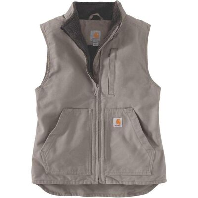 Carhartt, Damen, Westen, Sherpa Lined Mock Neck Vest Taupe Grey Gr.M, Grau, (M) Carhartt, Damen, Westen, Sherpa Lined Mock Neck Vest Taupe Grey Gr.M, Grau, (M)