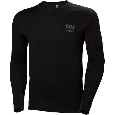 Workwear, Herren, Funktionsshirt, Apatiniai marškinėliai HELLY HANSEN Lifa Merino Crewneck, juodi S (S), Schwarz, S Workwear, Herren, Funktionsshirt, Apatiniai marškinėliai HELLY HANSEN Lifa Merino Crewneck, juodi S (S), Schwarz, S