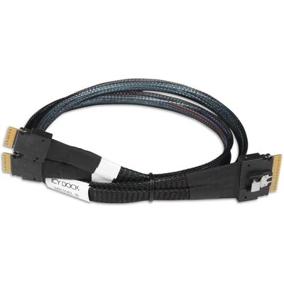 Icydock ICY DOCK Kabel SlimSAS 8i SSF-8654 zu 2xSlimSAS 4i,SFF-8654 Kabel-0,5M (50 cm), Interne Kabel (PC) Icydock ICY DOCK Kabel SlimSAS 8i SSF-8654 zu 2xSlimSAS 4i,SFF-8654 Kabel-0,5M (50 cm), Interne Kabel (PC)