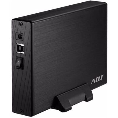 ADJ BOX 3.5" SATA TO USB 3.0 MAX 8TB BK AH612 BOX SLIM CASE ALLUMINIO (3.5"), Festplattengehäuse, Schwarz ADJ BOX 3.5" SATA TO USB 3.0 MAX 8TB BK AH612 BOX SLIM CASE ALLUMINIO (3.5"), Festplattengehäuse, Schwarz