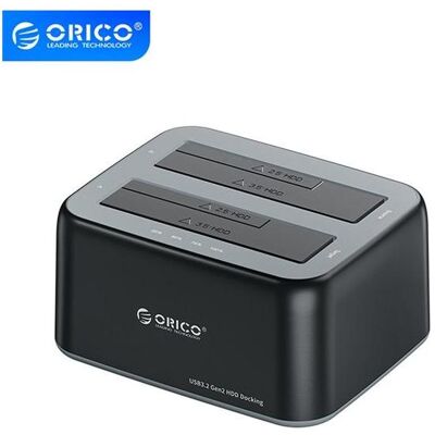 Orico Speicher-Dockingstation - 2x SATA 2.5 /3.5 USB-C 10Gbps, SSD + Festplatte Zubehör Orico Speicher-Dockingstation - 2x SATA 2.5 /3.5 USB-C 10Gbps, SSD + Festplatte Zubehör