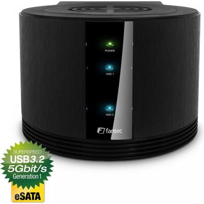 Fantec SQ-X2RU3e black (3.5"), Festplattengehäuse, Schwarz Fantec SQ-X2RU3e black (3.5"), Festplattengehäuse, Schwarz