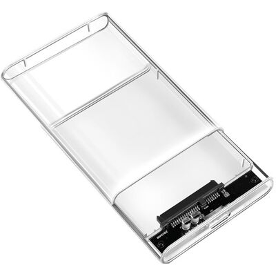 LogiLink Festplattengehäuse 2,5", HDD/SSD, USB 3.0, werkzeuglos (2.5"), Festplattengehäuse, Transparent LogiLink Festplattengehäuse 2,5", HDD/SSD, USB 3.0, werkzeuglos (2.5"), Festplattengehäuse, Transparent