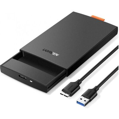 Ugreen SSD/HDD-Gehäuse 2,5" USB 3.0 SATA schwarz (CM237) (2.5"), Festplattengehäuse, Schwarz Ugreen SSD/HDD-Gehäuse 2,5" USB 3.0 SATA schwarz (CM237) (2.5"), Festplattengehäuse, Schwarz