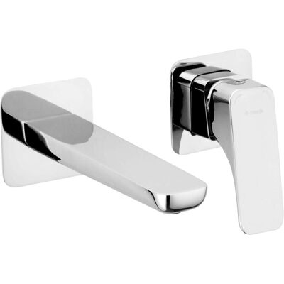 Deante Wandmontierter Badewannenarmatur - Quadrat, Keramik, Chrom Deante Wandmontierter Badewannenarmatur - Quadrat, Keramik, Chrom