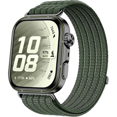 Techsuit - Watchband (W085) - Huawei Watch Fit 5 - Spruce Green (Nylon), Uhrenarmband, Grün Techsuit - Watchband (W085) - Huawei Watch Fit 5 - Spruce Green (Nylon), Uhrenarmband, Grün