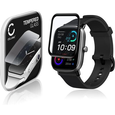 Cellonic Displayschutzglas (generisch) für Amazfit GTS 2 mini, Smartwatch Schutzfolie, Schwarz Cellonic Displayschutzglas (generisch) für Amazfit GTS 2 mini, Smartwatch Schutzfolie, Schwarz