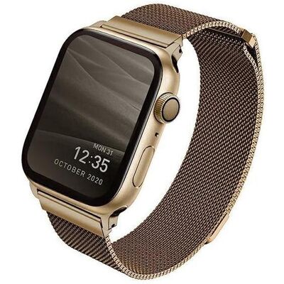 UNIQ Edelstahl Apple Watch Armband - Gold - Smartwatch Zubehör UNIQ Edelstahl Apple Watch Armband - Gold - Smartwatch Zubehör