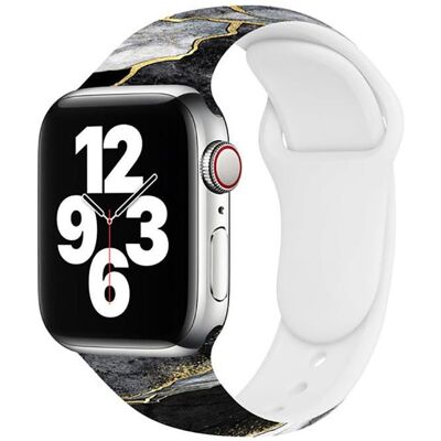 EKO 4 Armbänder für Apple Watch 38/40/41mm (20 mm, Fluorelastomer und TPU), Uhrenarmband, Mehrfarbig EKO 4 Armbänder für Apple Watch 38/40/41mm (20 mm, Fluorelastomer und TPU), Uhrenarmband, Mehrfarbig