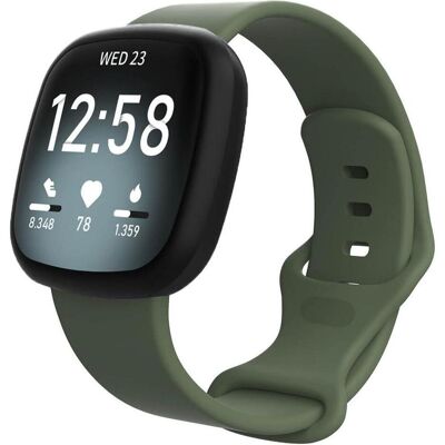 Fitbit Unisex Silikon Uhrenarmband für Versa 4 / Sense 2 - Grün Fitbit Unisex Silikon Uhrenarmband für Versa 4 / Sense 2 - Grün