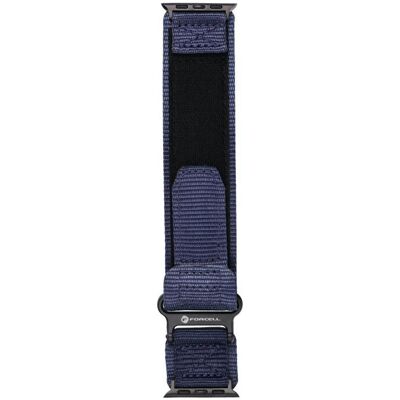Forcell Strap F-DESIGN FA05 nylon strap for APPLE Watch 38 / 40 / 41 mm blue (Nylon), Uhrenarmband, Blau Forcell Strap F-DESIGN FA05 nylon strap for APPLE Watch 38 / 40 / 41 mm blue (Nylon), Uhrenarmband, Blau