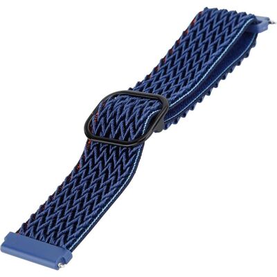 Cadorabo Armband für Samsung Galaxy Gear (22 mm, Nylon), Uhrenarmband, Blau Cadorabo Armband für Samsung Galaxy Gear (22 mm, Nylon), Uhrenarmband, Blau