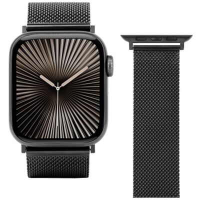 Just in Case SilkSteel Strap - Apple Watch 44/45/46/49mm - Black (Stainless Steel), Uhrenarmband, Schwarz Just in Case SilkSteel Strap - Apple Watch 44/45/46/49mm - Black (Stainless Steel), Uhrenarmband, Schwarz