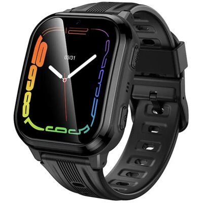 Hoco Smartwatch dla dzieci 1,69" 4G GPS z funkcją rozmowy Y108 czarny (41 mm, 4G), Smartwatch Hoco Smartwatch dla dzieci 1,69" 4G GPS z funkcją rozmowy Y108 czarny (41 mm, 4G), Smartwatch