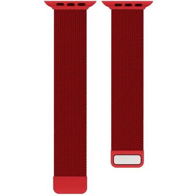 EKO Uhrenarmband Milanese-Typ Rot (22 mm, Edelstahl), Uhrenarmband, Rot EKO Uhrenarmband Milanese-Typ Rot (22 mm, Edelstahl), Uhrenarmband, Rot