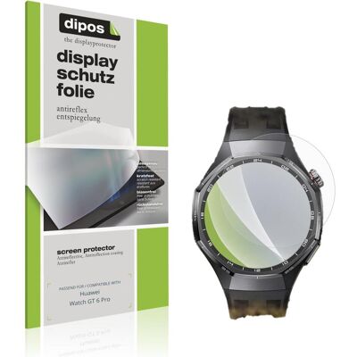 Dipos Schutzfolie Matt f??r Huawei Watch GT 6 Pro, Smartwatch Schutzfolie, Transparent Dipos Schutzfolie Matt f??r Huawei Watch GT 6 Pro, Smartwatch Schutzfolie, Transparent
