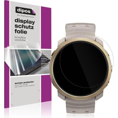 Dipos Schutzfolie Klar für Polar Vantage M3, Smartwatch Schutzfolie, Transparent Dipos Schutzfolie Klar für Polar Vantage M3, Smartwatch Schutzfolie, Transparent