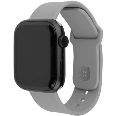 Fixed Silicone Sporty Strap Apple Watch 42/44/45/46mm Hellgrau (Edelstahl, Silikon), Uhrenarmband, Grau Fixed Silicone Sporty Strap Apple Watch 42/44/45/46mm Hellgrau (Edelstahl, Silikon), Uhrenarmband, Grau