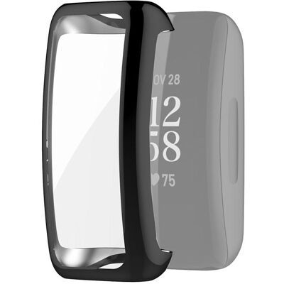 Subtel Tasche für FitBit Inspire 2, Smartwatch Zubehör, Schwarz, Transparent Subtel Tasche für FitBit Inspire 2, Smartwatch Zubehör, Schwarz, Transparent