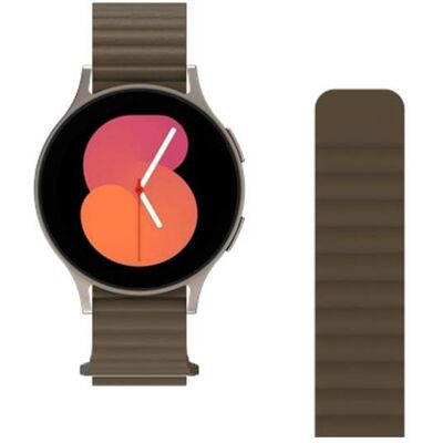 Just in Case Watchstrap für smartwatch (20 mm, Leder), Uhrenarmband, Braun Just in Case Watchstrap für smartwatch (20 mm, Leder), Uhrenarmband, Braun