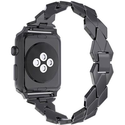 EKO Armband für Apple Watch 38/40mm Baroque (22 mm, Edelstahl), Uhrenarmband, Schwarz EKO Armband für Apple Watch 38/40mm Baroque (22 mm, Edelstahl), Uhrenarmband, Schwarz