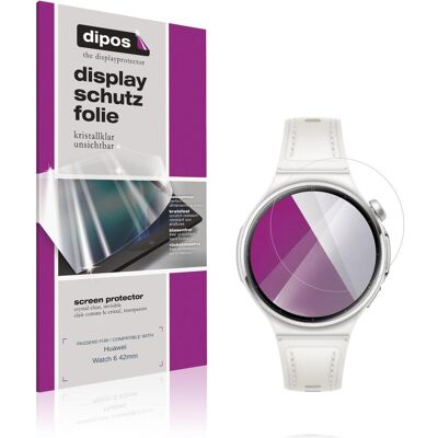 Dipos Schutzfolie Klar f??r Huawei Watch 6 42mm, Smartwatch Schutzfolie, Transparent Dipos Schutzfolie Klar f??r Huawei Watch 6 42mm, Smartwatch Schutzfolie, Transparent