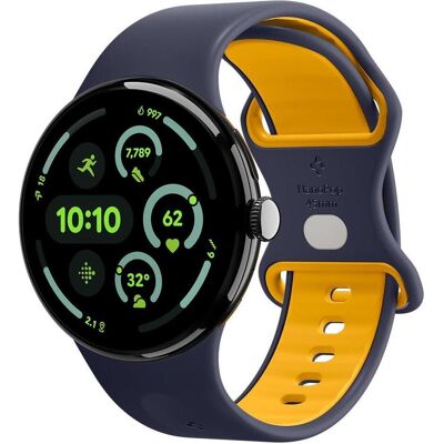 Spigen Nano Pop (Aluminium, Silicone), Uhrenarmband, Blau, Gelb Spigen Nano Pop (Aluminium, Silicone), Uhrenarmband, Blau, Gelb