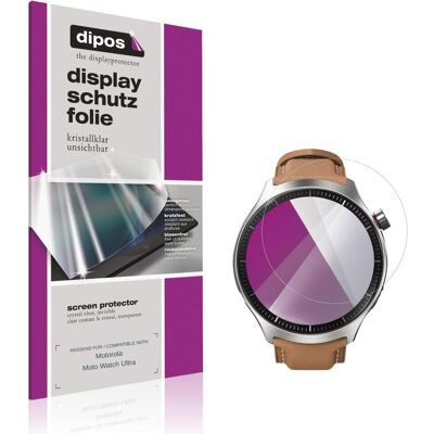 Dipos Schutzfolie Klar f??r Motorola Moto Watch Ultra, Smartwatch Schutzfolie, Transparent Dipos Schutzfolie Klar f??r Motorola Moto Watch Ultra, Smartwatch Schutzfolie, Transparent