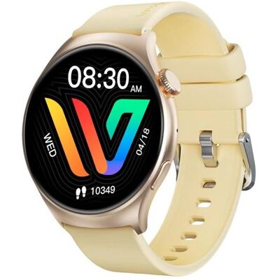 Burga Smartwatch Weofly Curve goldfarben (36.30 mm, ohne SIM), Smartwatch Burga Smartwatch Weofly Curve goldfarben (36.30 mm, ohne SIM), Smartwatch