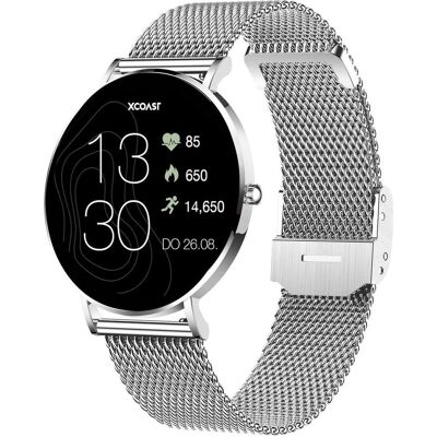 Xcoast SIONA 2 Smartwatch 42 mm Topas Silver - Smartwatch Xcoast SIONA 2 Smartwatch 42 mm Topas Silver - Smartwatch