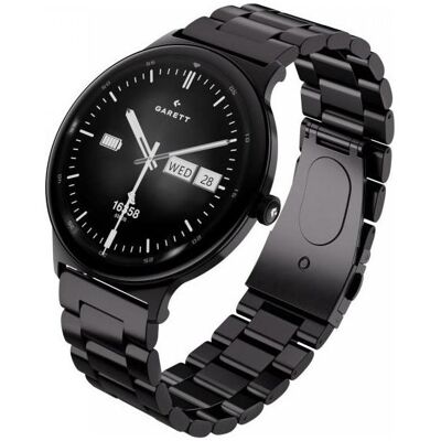 Garett Smartwatch Electronics Smartwatch Quantum black steel (43 mm, ohne SIM), Smartwatch Garett Smartwatch Electronics Smartwatch Quantum black steel (43 mm, ohne SIM), Smartwatch